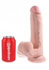 King Cock dildo - 9'' Cock Swinging Balls sztuczny penis (cielisty)