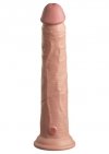 Miękkie silikonowe dildo z twardszym rdzeniem King Cock 10 Inch Dual Density Silicone Cock Light