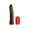 King Cock Dildo Elite 11Dual Density Silicone Cock Brown - dildo (brązowy)