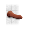 King Cock Dildo Plus 6 Triple Density Cock Brown  - dildo (brązowy)