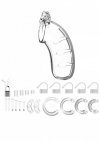 ManCage Model 03 Chastity 4.5'' Cock Cage - męski pas cnoty (przezroczysty)