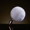 Upko Rabbit Fur Bunny Tail Small Butt Plug - korek analny (biały)