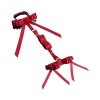 Upko uprząż Bowknot Hogtie Portable Bondage Gear (czerwony)