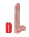 King Cock dildo - 13'' Cock with Balls sztuczny penis (cielisty)
