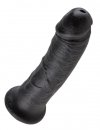 King Cock duże czarne dildo - 8'' Cock sztuczny penis (czarny)
