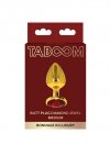 Taboom Butt Plug With Diamond Jewel Gold M - korek analny (złoty)