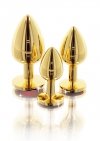 Taboom Butt Plug With Diamond Jewel Gold M - korek analny (złoty)