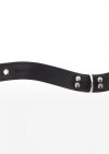 Czarna obroża z ekoskóry Taboom Elegant D-Ring Collar Black