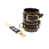 Taboom kajdanki na nadgarstki Vogue Studded Wrist Cuffs Set - wiązanie (czarny)