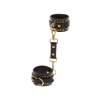 Taboom kajdanki na nadgarstki Vogue Studded Wrist Cuffs Set - wiązanie (czarny)