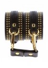 Taboom kajdanki na kostki Vogue Studded Ankle Cuffs Set - wiązanie (czarny)