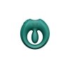 Zalo Apis Turquoise Green - pierścień erekcyjny ze stymulatorem (zielony)