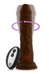 FEMMEFUNN WIRELESS TURBO SHAFT BROWN- wibrujące dildo z pilotem (brązowy)