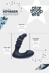 Dream Toys StarTroopers Voyager Prostate Massager with Remote - masażer prostaty (czarny)