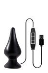 Dream Toys Menzstuff Spindle 10Function Butt Plug - wibrujący korek analny  (czarny)