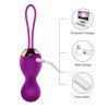 Vibrating Silicone Kegel Balls USB 7 Function- wibrujące kulki gejszy (fioletowe)