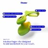 Dame Fin 2.0 Finger Vibrator Citrus - wibrator na palec (żółty)