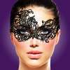 Rianne S - sex maska Violaine (czarny)