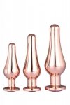 Dream Toys GLEAMING LOVE PLEASURE SET ROSE GOLD - zestaw korków analnych (różowe złoto)