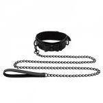 Sportsheets - Sincerely Bow Tie Collar Leash - smycz z obrożą (czarny)