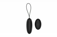 Dream Toys Pleasure Eggs Remote Dusky Pleaser Black - wibrujące jajko z pilotem (czarny) 