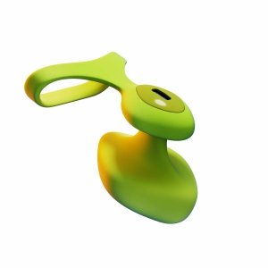 Dame Fin 2.0 Finger Vibrator Citrus - wibrator na palec (żółty)