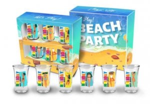 BEACH PARTY - zestaw 6 kieliszków junior 35 ml