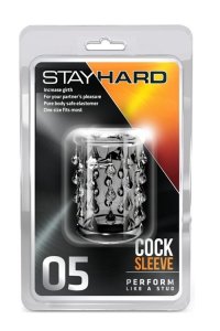 Stymulator-STAY HARD COCK SLEEVE 05 CLEAR