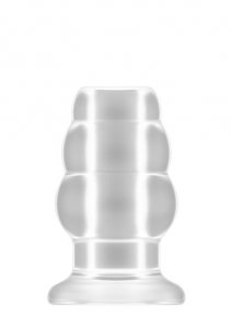 No.49 - Small Hollow Tunnel Butt Plug - 3 Inch - Translucent