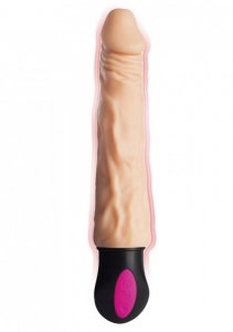 A-TOYS  Realistic Vibrator with heating, TPE, 12 Modes, bendable, recharble