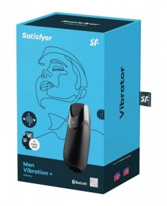 Men Vibration+ Connect App black - masturbator (czarny