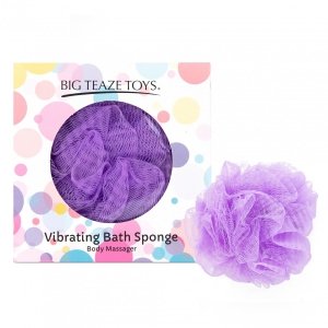 Big Teaze Toys Bath Sponge Vibrating purple - wibrująca gąbka do kąpieli (fioletowa)