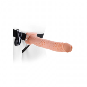 Fetish Fantasy Strap-on Series  11 Vibrating Hollow Strap-On Light (czarny)