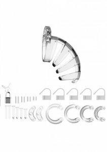 ManCage Model 02 Chastity 3.5'' Cock Cage - męski pas cnoty (przezroczysty)