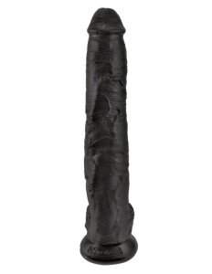 King Cock wielkie czarne dildo - 14'' Cock with Balls sztuczny penis (czarny)