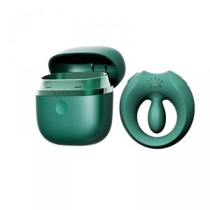 Zalo Apis Turquoise Green - pierścień erekcyjny ze stymulatorem (zielony)