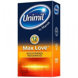 Unimil Max Love - Prezerwatywy opóźniające wytrysk (1op./12szt.)