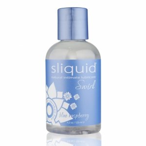 Sliquid Naturals Swirl Lubricant BLUE RASPBERRY 125 ml - lubrykant na bazie wody o smaku niebieskiej maliny