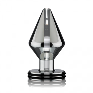 ElectraStim Maxi Electro Butt Plug L - korek analny z elektrostymulacją (srebrny)