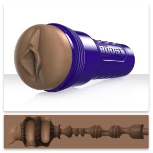 Fleshlight Boost Bang Medium Dark Flesh - masturbator pochwa (brązowy)