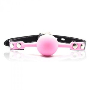 dKnebel-Ball Gag + Block (rosa)