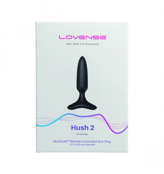 Lovense korek analny z wibracjami - Hush 2 '1 Inch' (czarny)