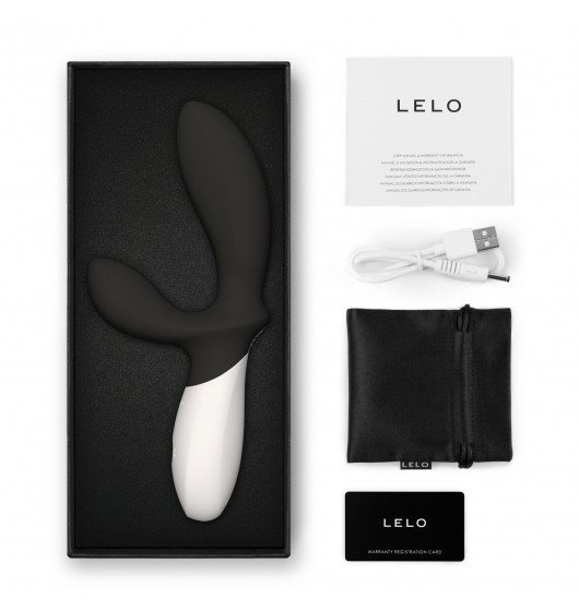 Lelo Loki Wave 2 Black - wibrator króliczek (czarny)