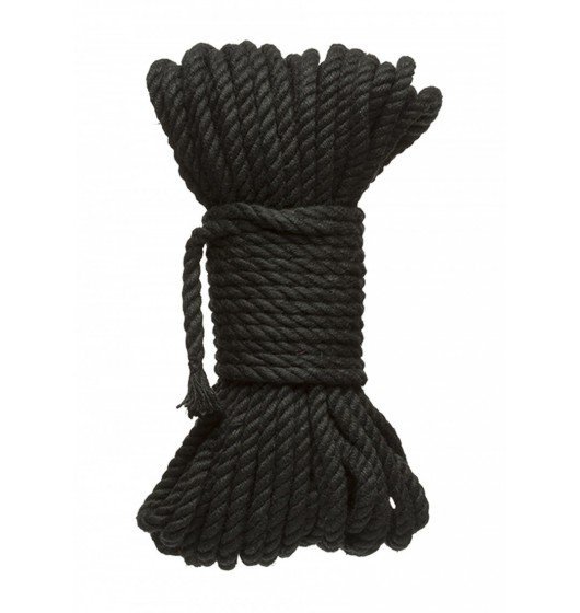 Kink by Doc Johnson - Hogtied Bind &amp; Tie sznur do krępowania 9m x 6mm , czarny