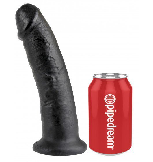 King Cock duże czarne dildo - 9'' Cock sztuczny penis (czarny)