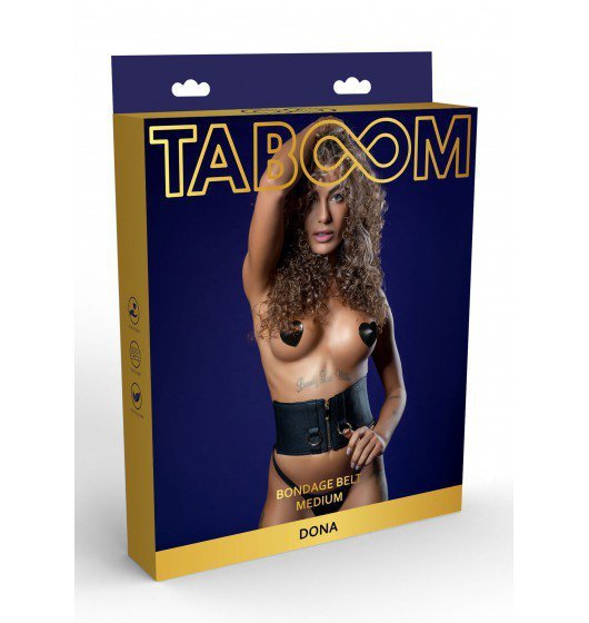 Taboom Dona Bondage Couture Belt M - pas BDSM (czarny)