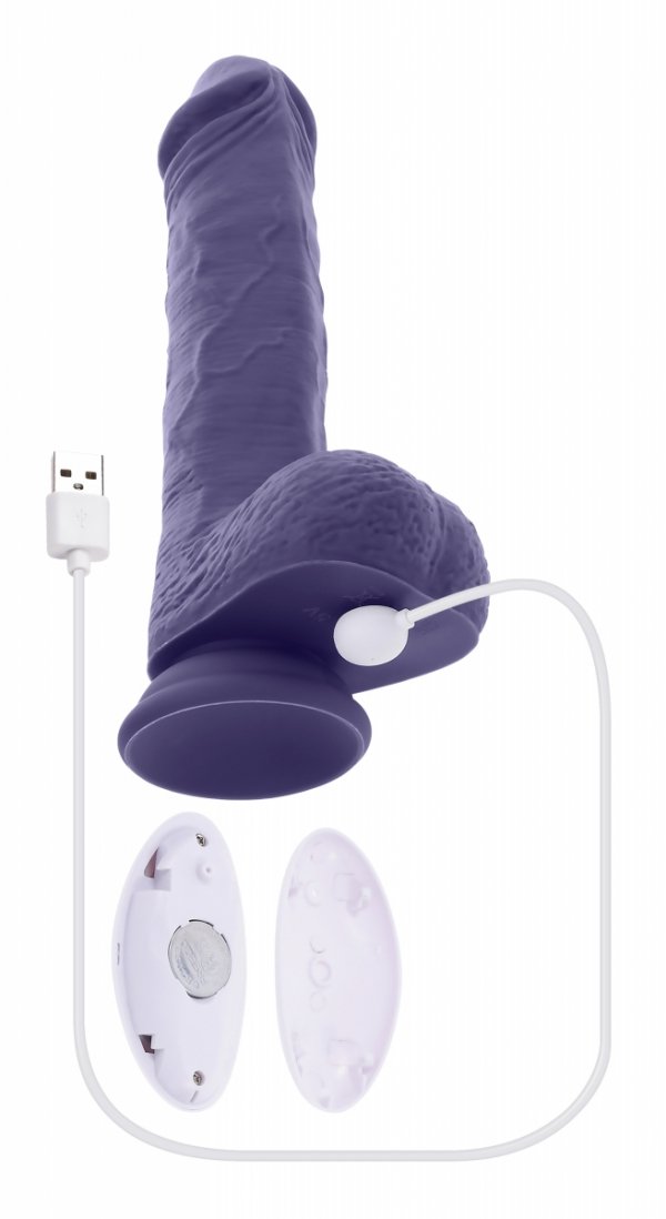 Evolved Pleasure Rider - dildo z wibracjami (fioletowy)
