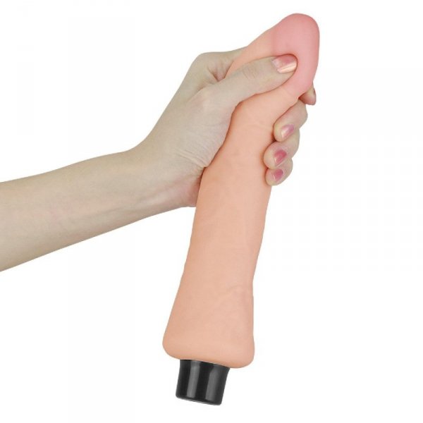 9&quot; REAL SOFTEE Vibrating Dildo