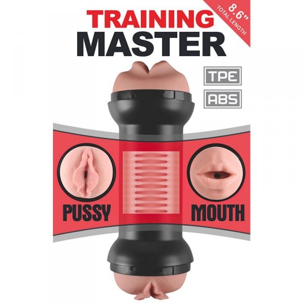 Training Master Double Side Stroker Mouth and Pussy