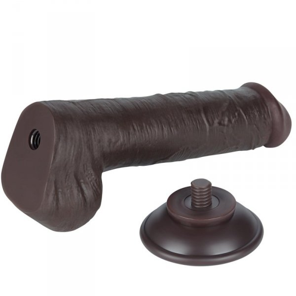 8&#039;&#039; Sliding Skin Dual Layer Dong Black